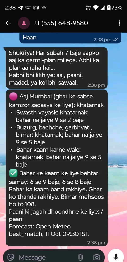 Meena's WhatsApp: today's Mumbai plan, khatarnak, with stricter hours for the elderly, children and pregnancy